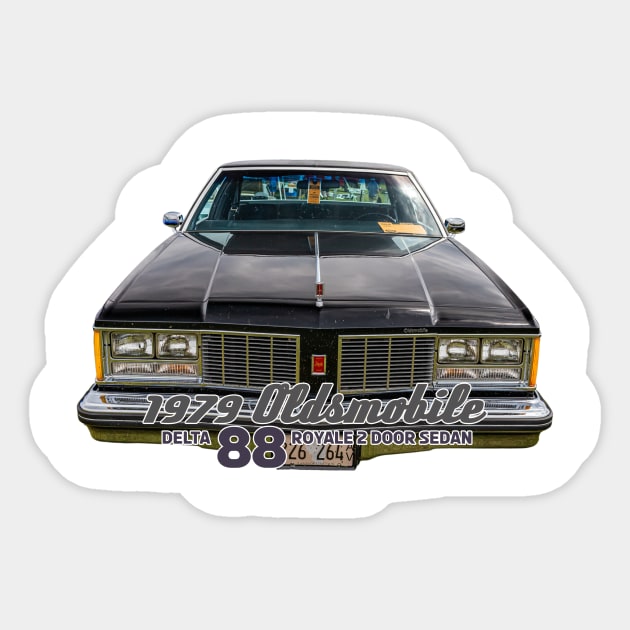 1979 Oldsmobile Delta 88 Royale 2 Door Sedan Sticker by Gestalt Imagery